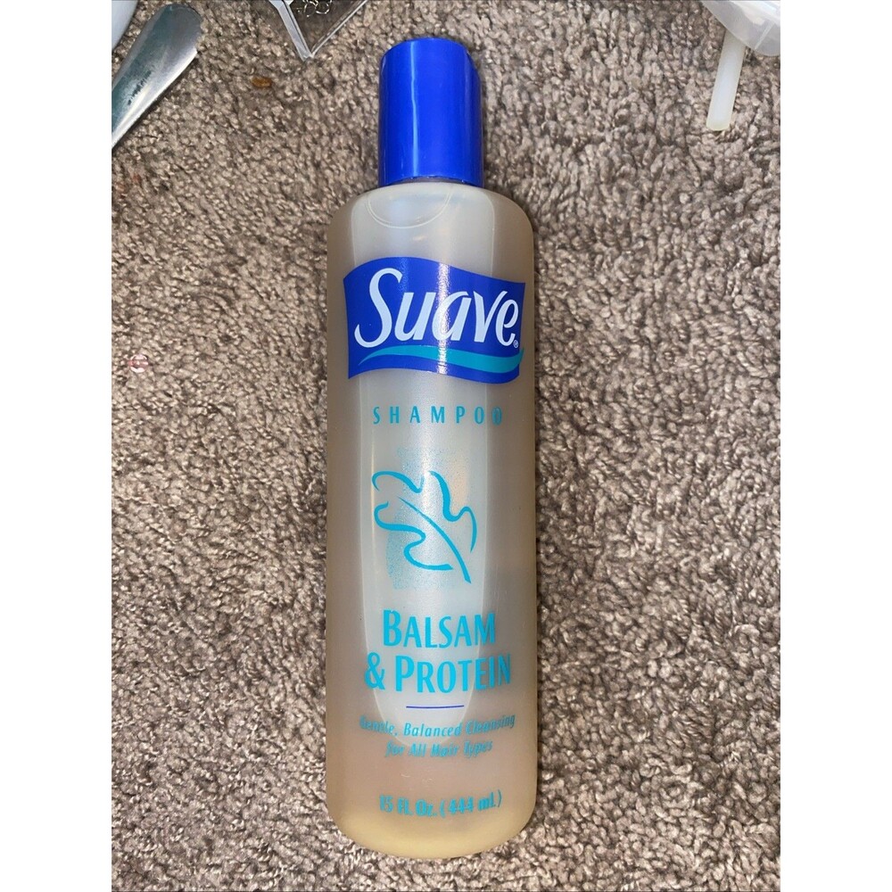 Vintage SUAVE Balsam & Protein Shampoo 15 Fl OZ Retired New Look